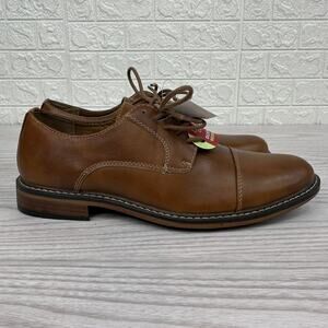 Dexter Comfort Cognac Alec Cap-toe Smooth Oxford Lace Front Dress Shoes Sz 9 1/2 Dexter Comfort Men main image 3